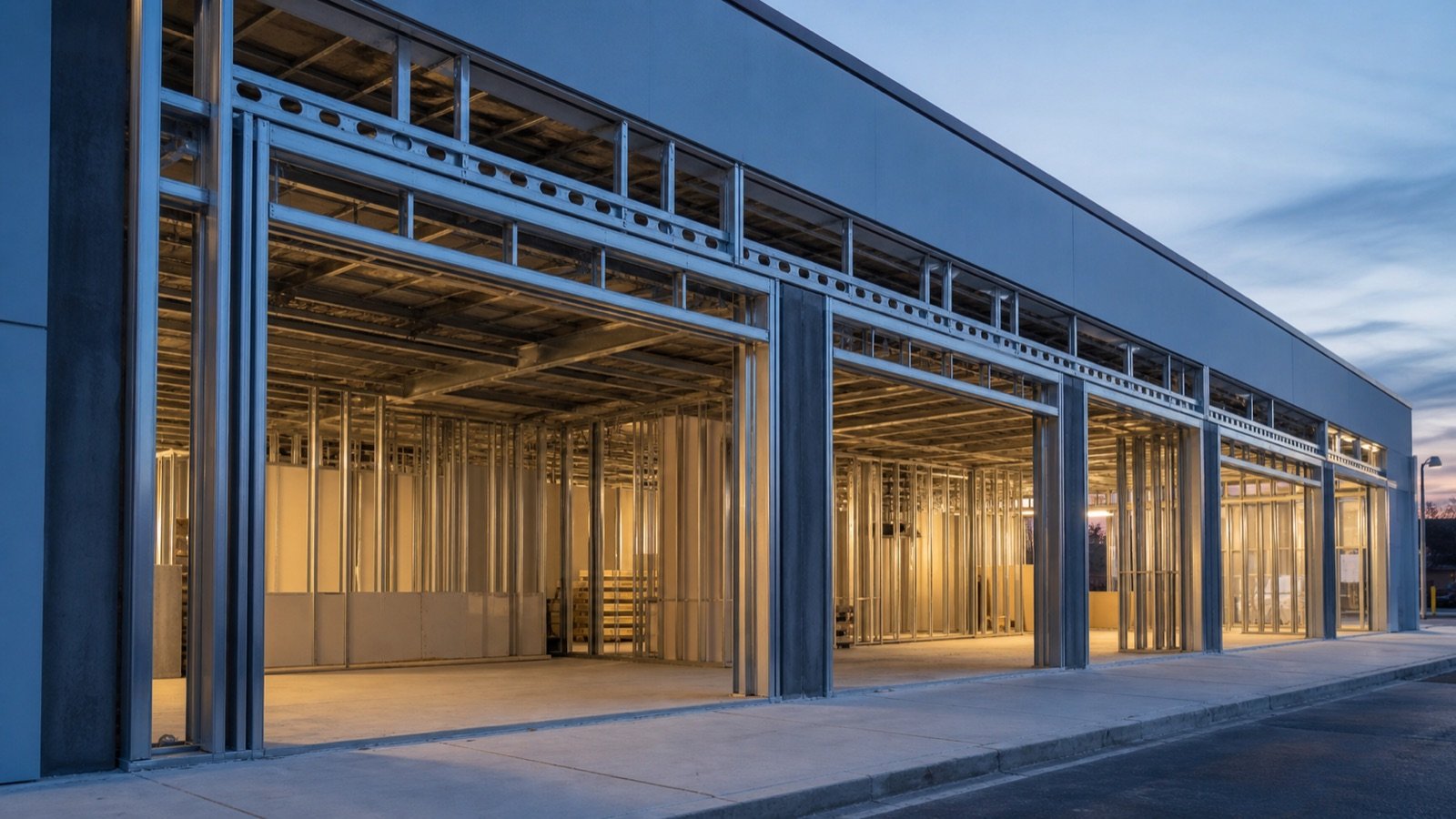 Local comercial construido con Steel Framing
